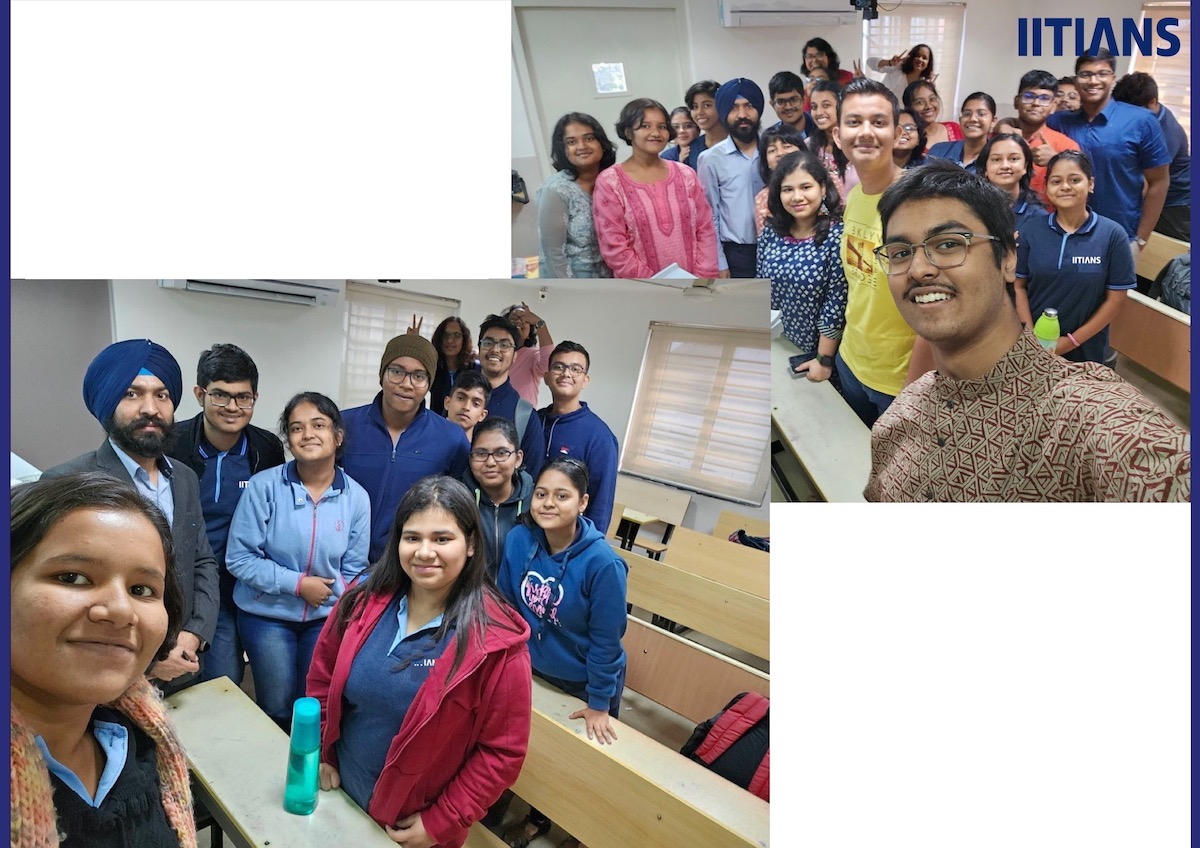 Students with Mr. Jagtar Singh